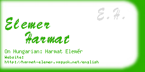 elemer harmat business card